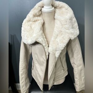 Woman’s Guess Leather Jacket Size M